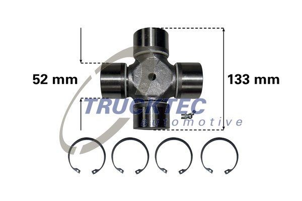Шарнир, продольный вал 01.34.011 TRUCKTEC