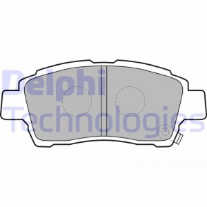Комплект тормозных колодок, диско LP1414 DELPHI