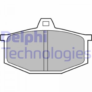 Комплект тормозных колодок, диско LP170 DELPHI