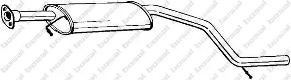 Средний глушитель выхлопных газов 281-067 BOSAL