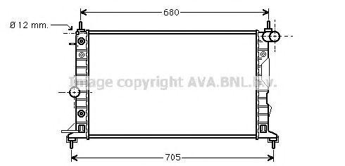 Радиатор охлаждения ДВС OL2324 AVA