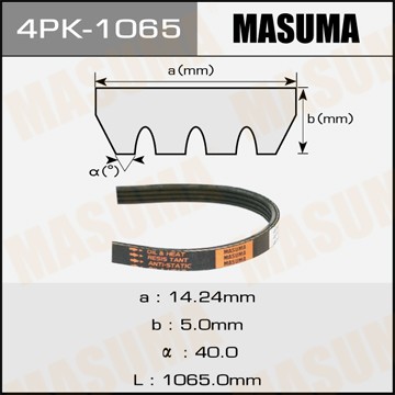 Ремень приводной 4PK1065 MASUMA