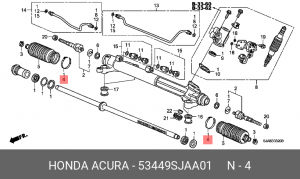 Хомут глушителя 53449SJAA01 HONDA