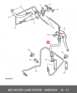 Тормозной шланг ANR3344 LAND ROVER