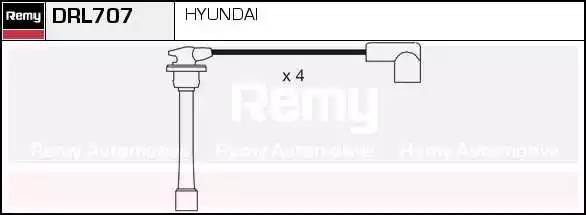 Ккомплект проводов зажигания DRL707 DELCO REMY