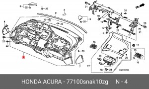 Панель приборов 77100SNAK10ZG HONDA
