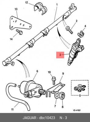 Распылитель DBC10423 JAGUAR