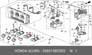 Лампа 35851SB2003 HONDA