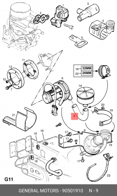 Карбюратор 90501910 GENERAL MOTORS