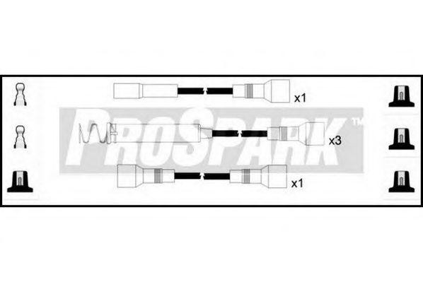 Ккомплект проводов зажигания OES108 STANDARD