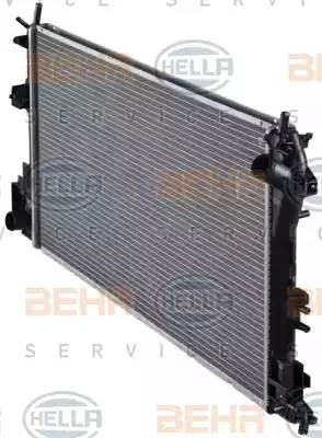 Радиатор, охлаждение двигател 8MK376726771 HELLA