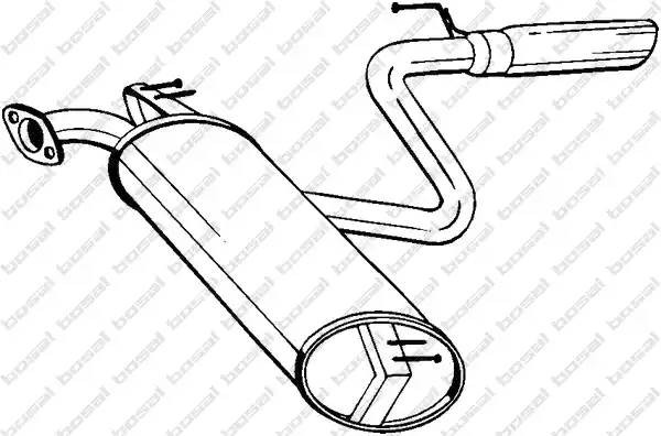 Глушитель выхлопных газов конечный 228-469 BOSAL