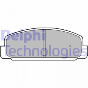 Комплект тормозных колодок, диско LP401 DELPHI