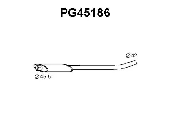 Предглушитель выхлопных газов PG45186 VENEPORTE
