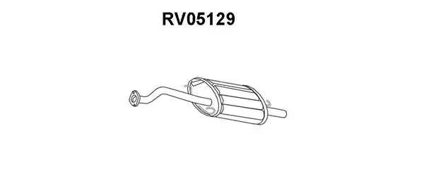 Глушитель выхлопных газов конечный RV05129 VENEPORTE