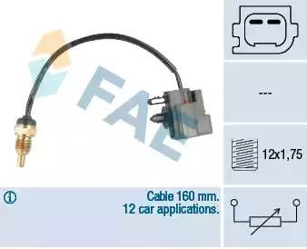 Датчик, температура охлаждающей жидкости 32426 FAE