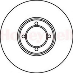 Тормозной диск 561069B BENDIX JURID