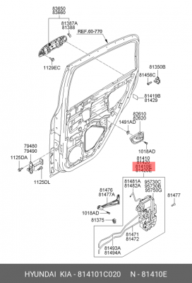 Деталь 814101C020 HYUNDAI KIA