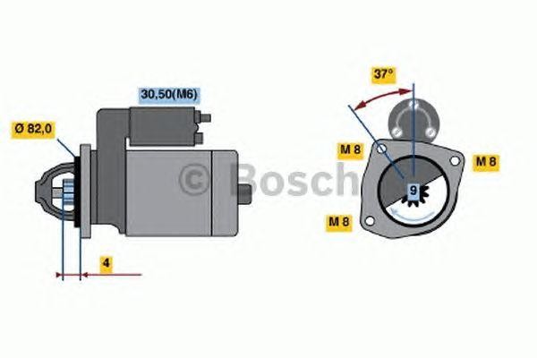 Стартер 0001109332 BOSCH