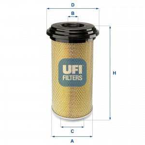 Воздушный фильтр 27.889.00 UFI