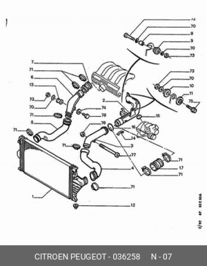 Деталь 0362.58 CITROEN PEUGEOT