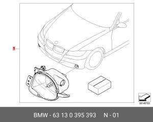 Комплект дооснащения 63 13 0 395 393 BMW