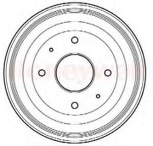 Тормозной барабан 329005B BENDIX JURID