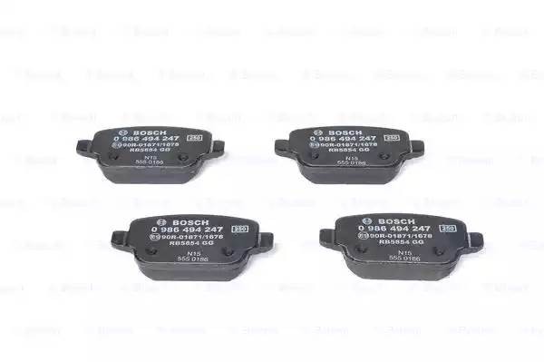 Колодки тормозные дисковые 0 986 494 247 BOSCH