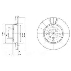 Тормозной диск BG2780 DELPHI