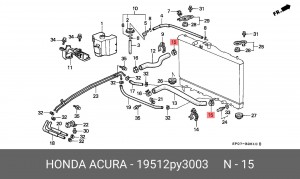 Хомут 19512PY3003 HONDA