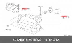 Деталь 84001FC220 SUBARU