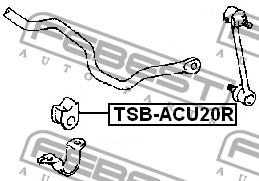 Втулка стабилизатора TSB-ACU20R FEBEST