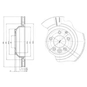 Тормозной диск BG4070 DELPHI