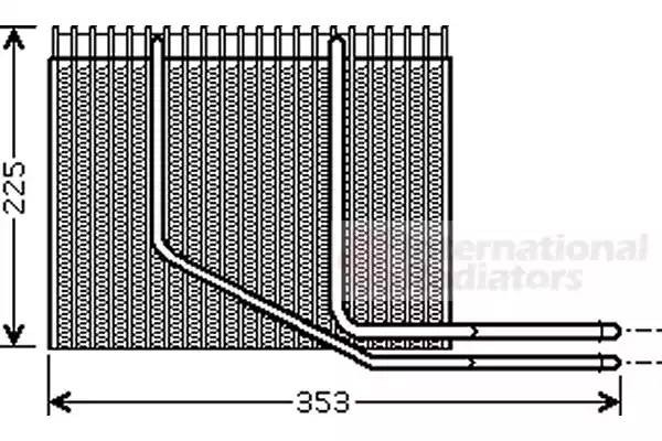 Испаритель, кондиционер 4300V353 VAN WEZEL