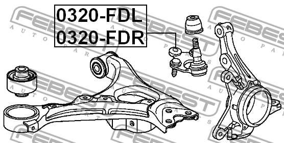 Опора шаровая подвески 0320-FDL FEBEST