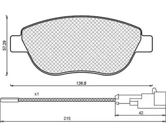 Комплект тормозных колодок, диско 430216171161 MAGNETI MARELLI