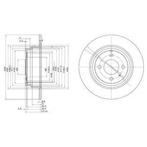 Тормозной диск BG2721 DELPHI