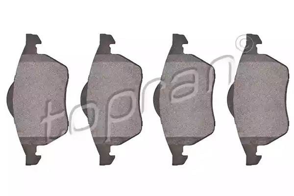 Колодки тормозные дисковые 108 505 HANS PRIES