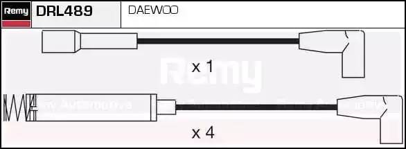 Ккомплект проводов зажигания DRL489 DELCO REMY