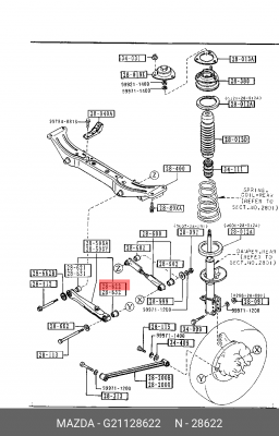 Сайлентблок G211-28-622 MAZDA