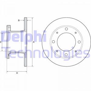 Тормозной диск BG2042 DELPHI