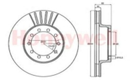 Тормозной диск 567949B BENDIX JURID