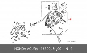 ТНВД 16300P5TG00 HONDA
