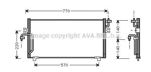 Радиатор кондиционера DN5193 AVA