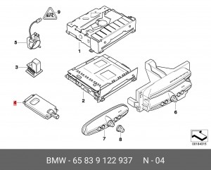 ТВ - модуль 65 83 9 122 937 BMW