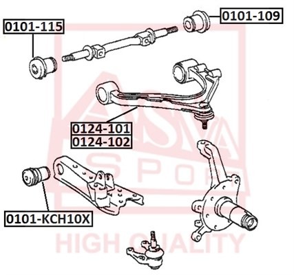 Сайлентблок 0101-109 ASVA