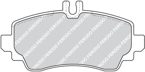 Комплект тормозных колодок, диско FDB1357 FERODO
