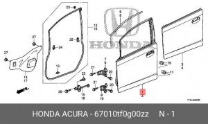 Деталь 67010TF0G00ZZ HONDA