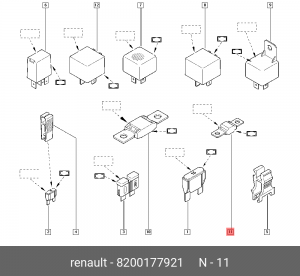 Предохранитель 8200177921 RENAULT