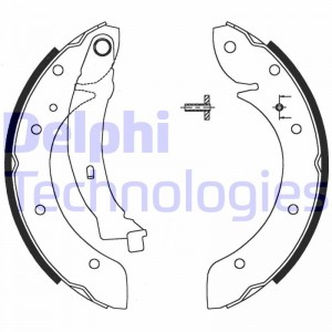 Комплект тормозных колодок LS1720 DELPHI